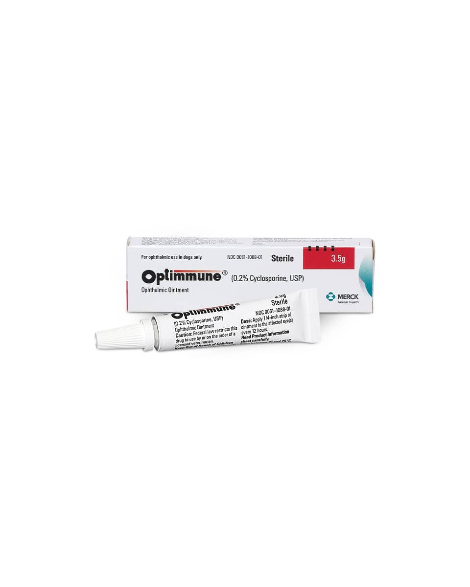 Optimmune Ophthalmic Ointment- 3.5gm - 0.2% Cyclosporine from Merck