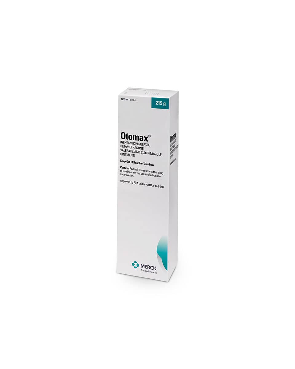 Otomax ointment 215g by Merck - treatment for ear infections