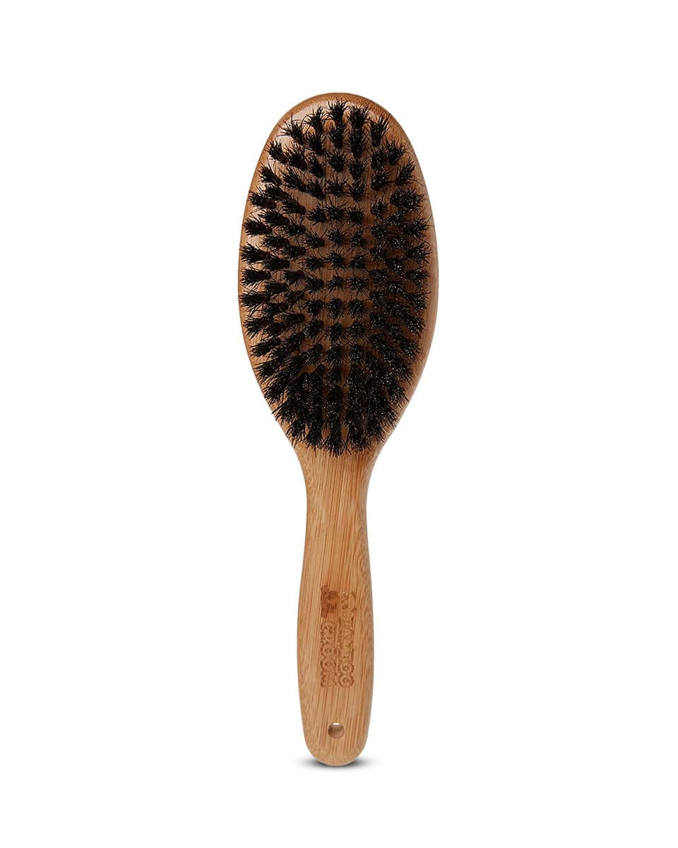 Bamboo Groom Oval Boar Bristle Brush