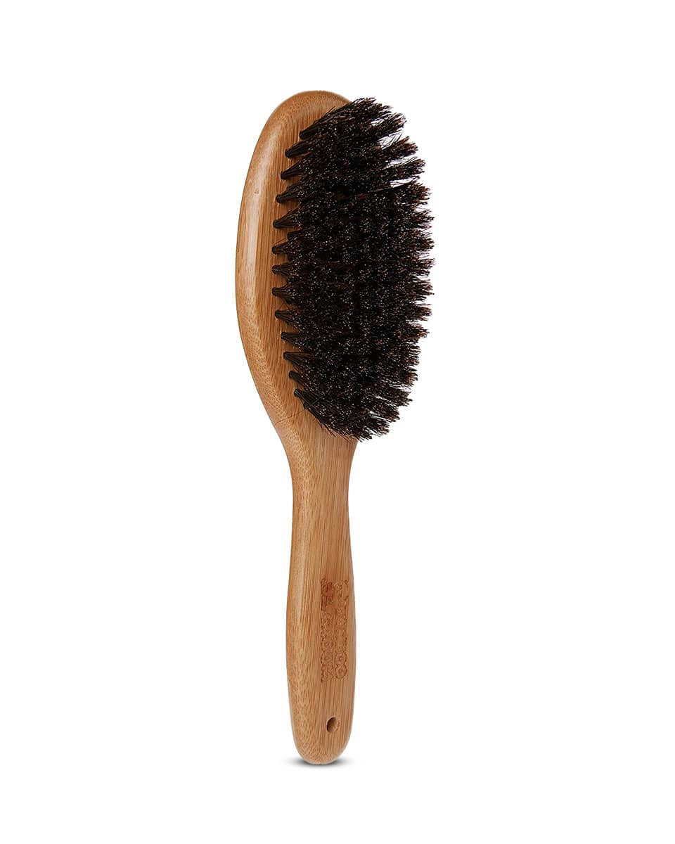 Bamboo Groom Oval Boar Bristle Brush