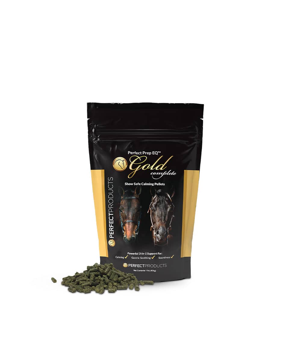 Perfect Prep EQ Gold Pellets horse calming supplement by Perfect Products