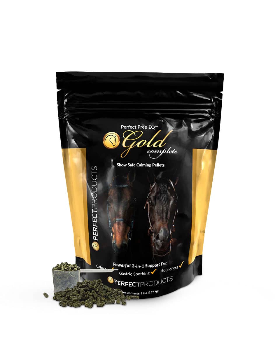 Perfect Prep EQ Gold Pellets horse calming supplement by Perfect Products