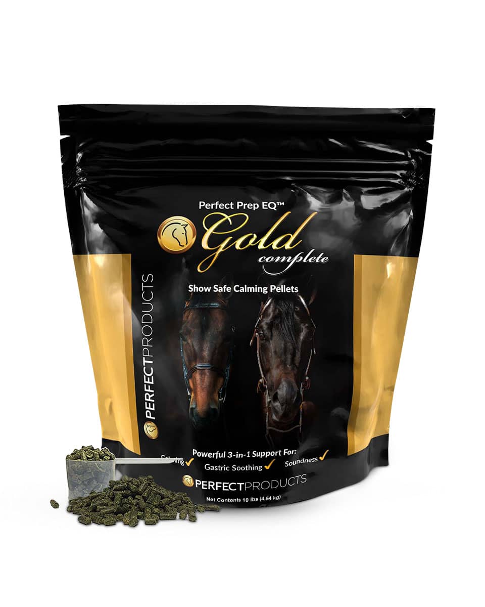 Perfect Prep EQ Gold Pellets horse calming supplement by Perfect Products