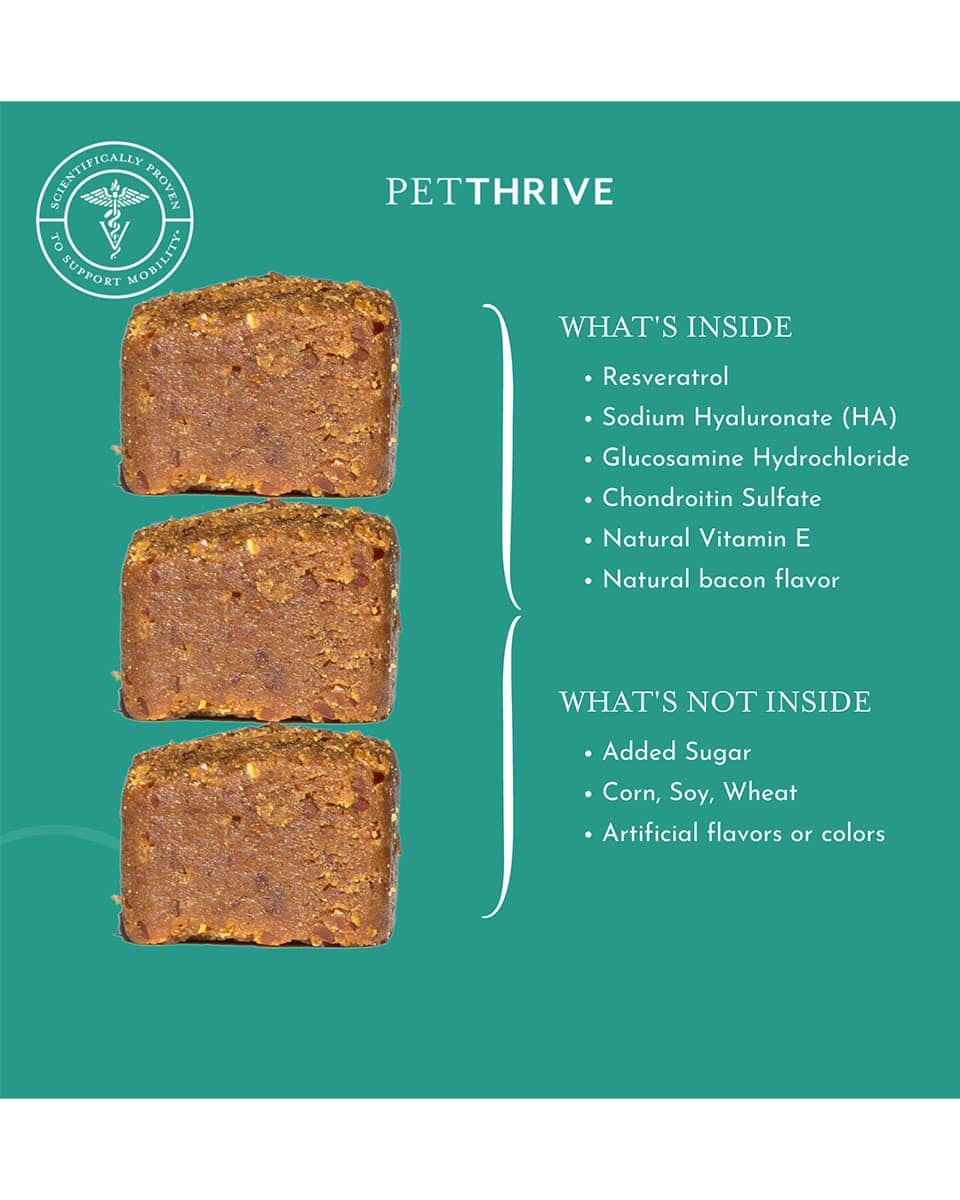 Petthrive Soft Chews with Resveratrol for Dogs