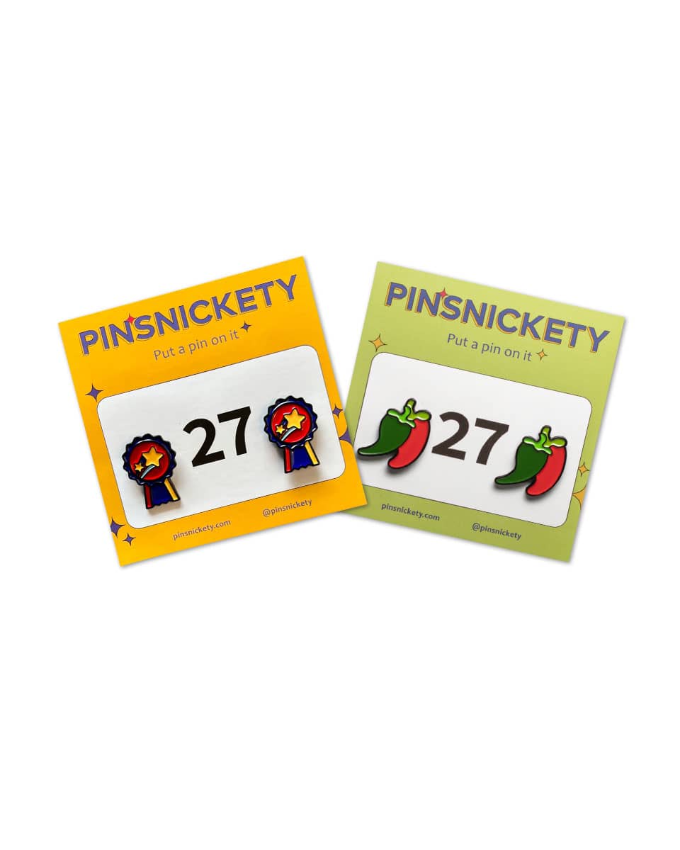 Pinsnickety Number Pins Champion and Chili Peppers