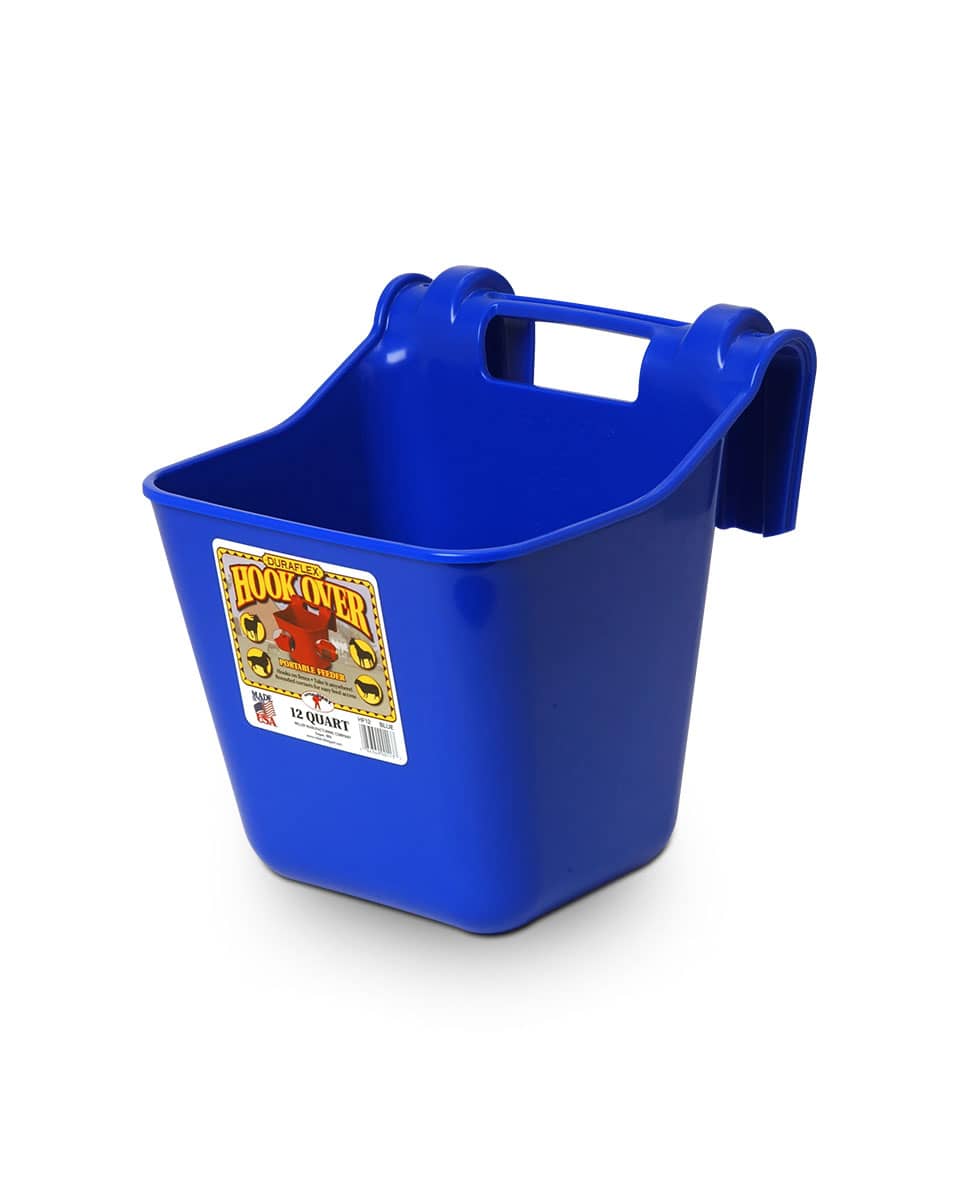 Miller Manufacturing Plastic Hook Over Feeder - Blue
