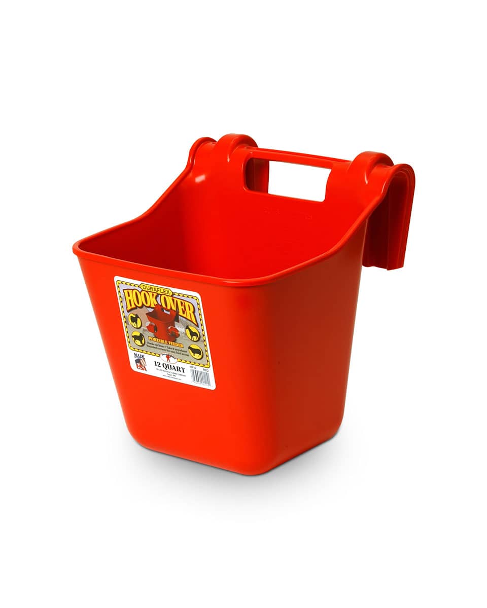 Miller Manufacturing Plastic Hook Over Feeder - Red