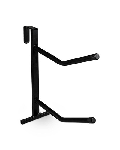 Black Portable Double Saddle Rack