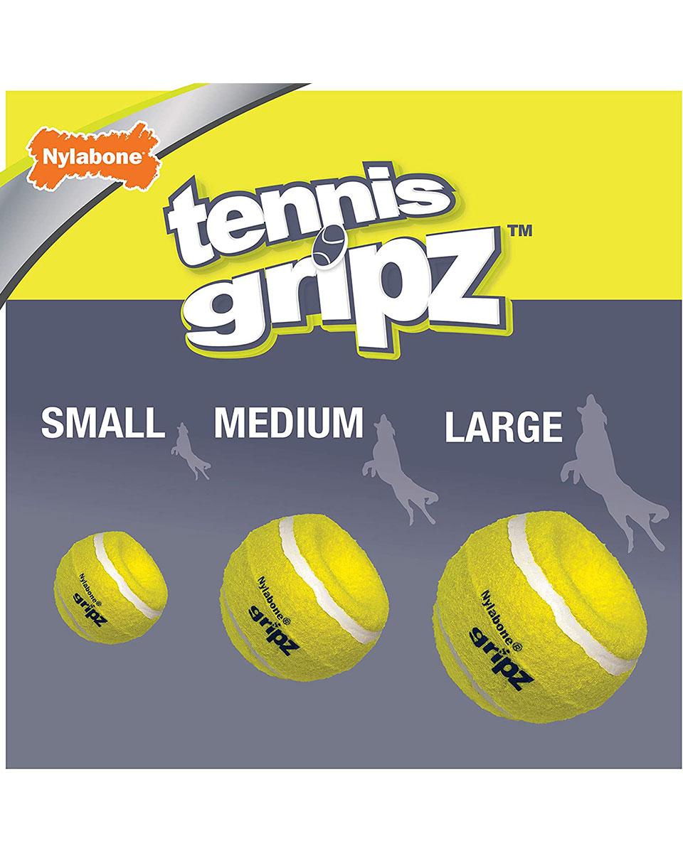 Nylabone Power Play Gripz Tennis Balls dog toys