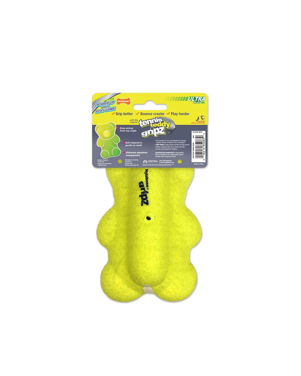 Nylabone Power Play Tennis Teddy Gripz dog toy