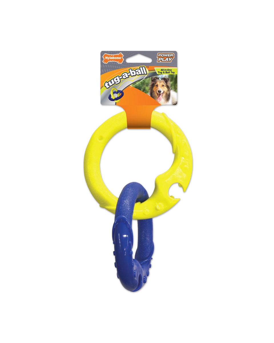 Nylabone Power Play Tug-A-Ball dog toy