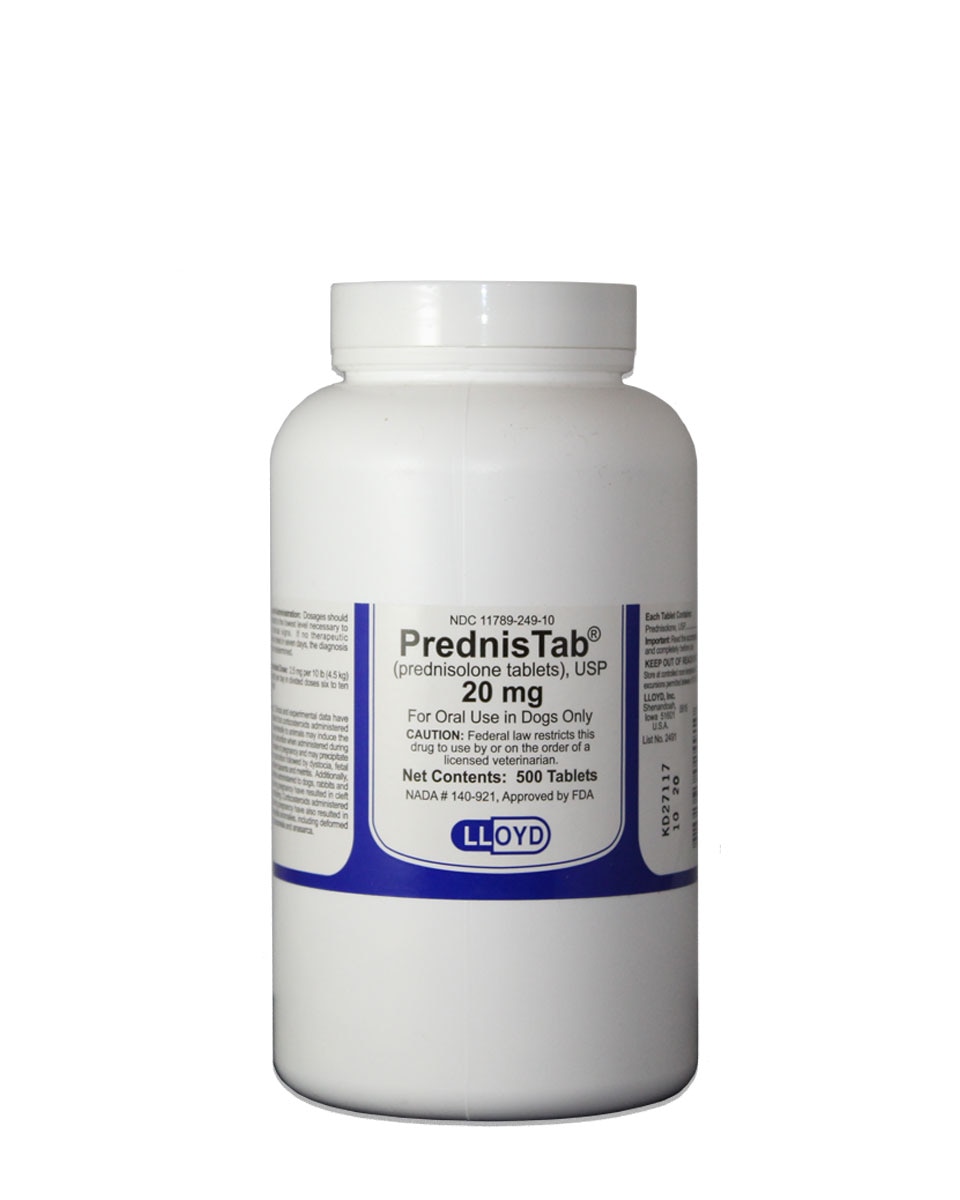 Prednisolone 20 mg tablets at Farmvet