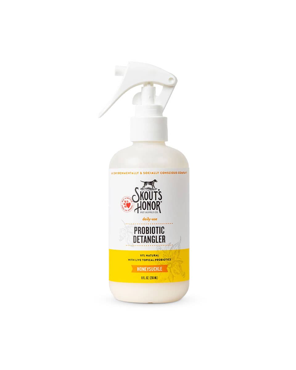 Skout's Honor Probiotic Daily-Use Detangler for cats and dogs