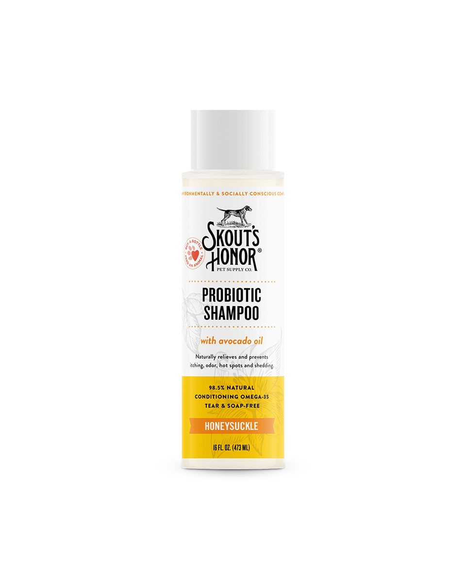 Skout's Honor Probiotic Shampoo for pets with allergies