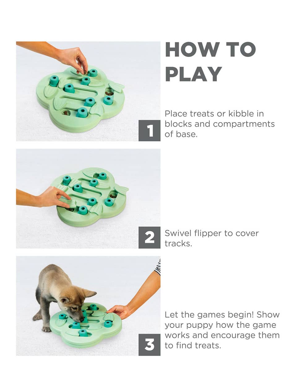 Puppy Hide N' Slide Interactive Puzzle from Nina Ottosson