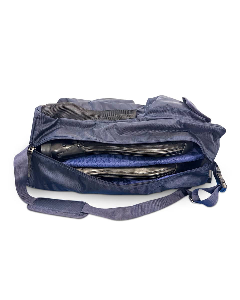 Bridleberry Blue Quilted Boot and Helmet Bag