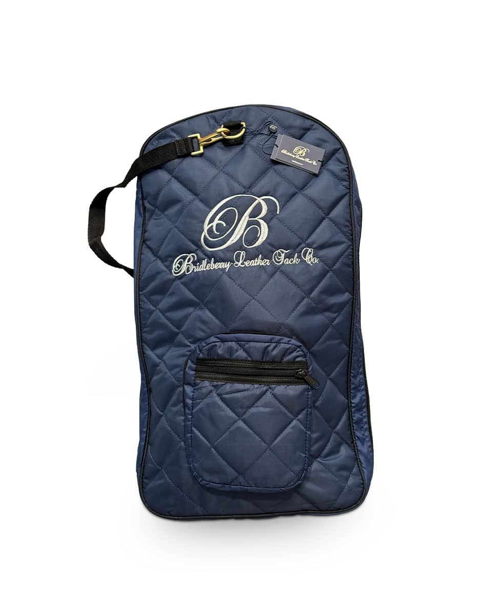 Bridleberry Blue Quilted Bridle Bag for storage