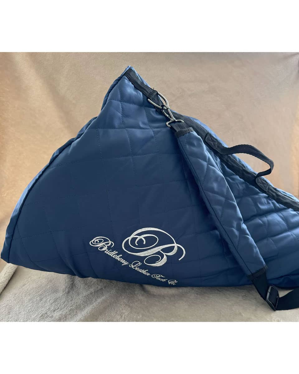 Bridleberry Blue Quilted Saddle Bag