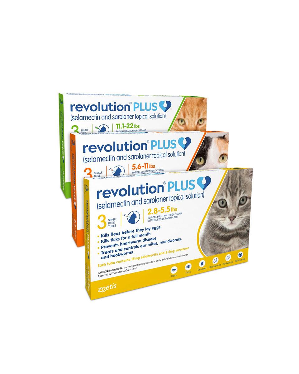 Revolution Plus for Cats parasite protection by Zoetis