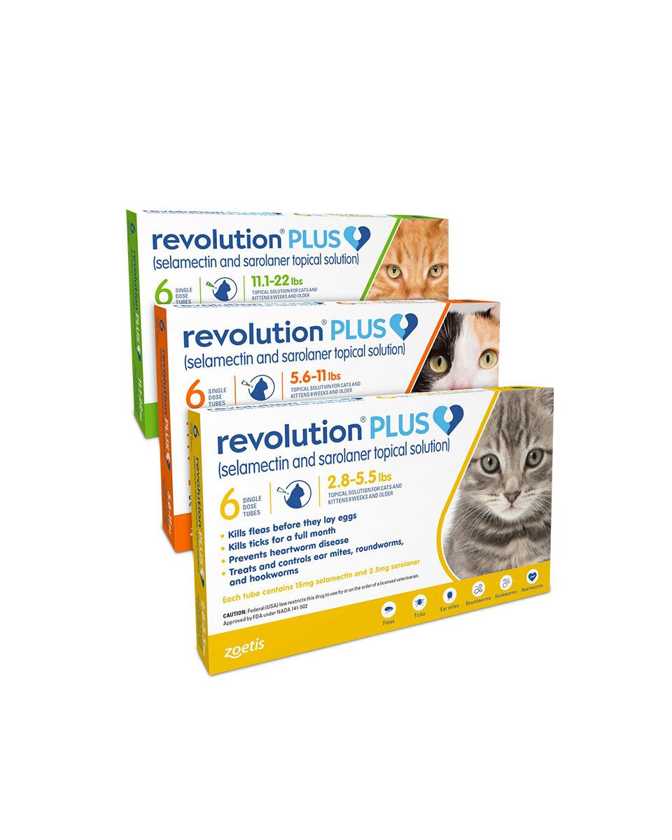 Revolution Plus for Cats parasite protection by Zoetis