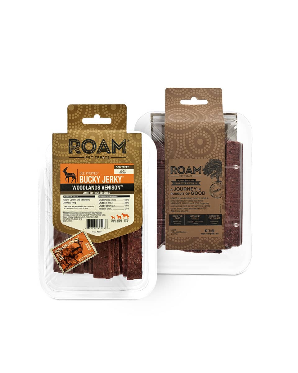 Roam Deli-Prepped Jerky for dogs