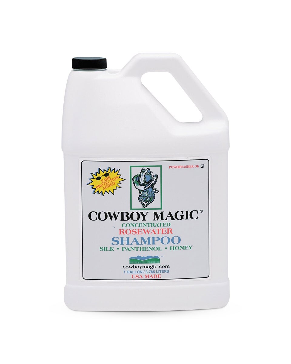 Rosewater Shampoo for horses by Cowboy Magic