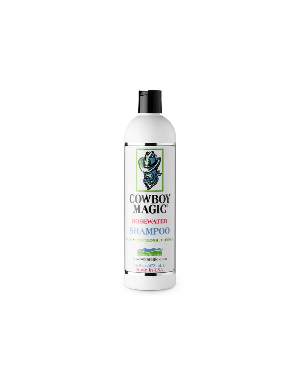 Rosewater Shampoo for horses by Cowboy Magic