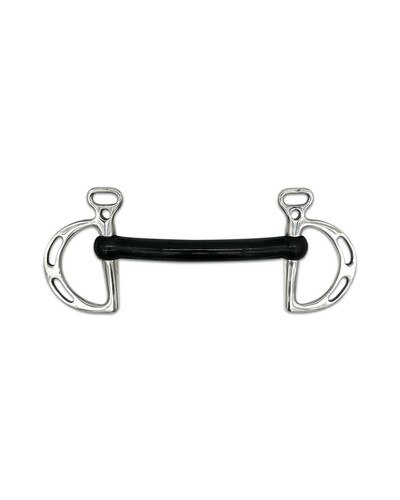 Hard Rubber Mullen Kimberwick Bit by Jake Adams Equestrian
