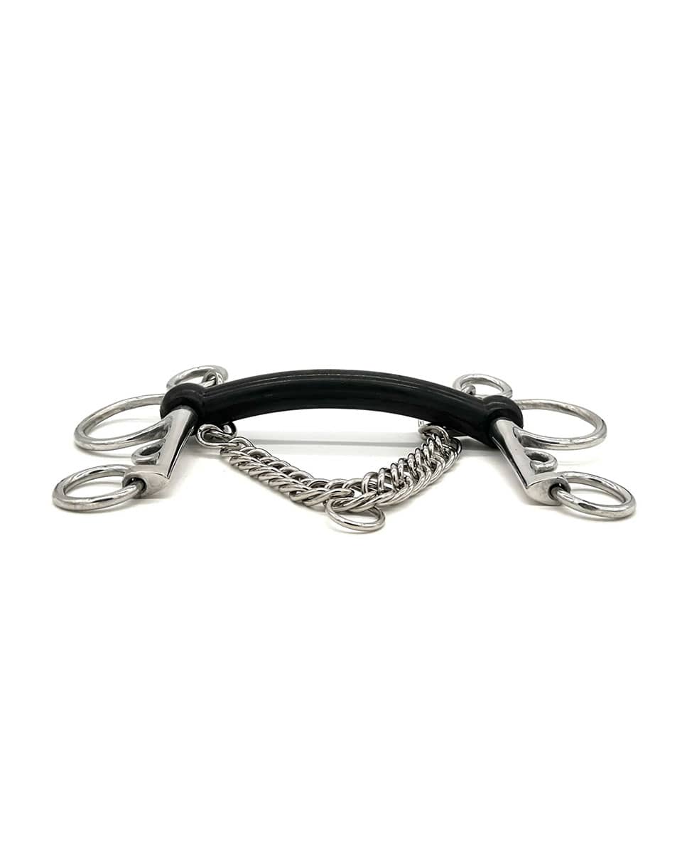 Jake Adams Equestrian Hard Rubber Mullen Pelham Bit