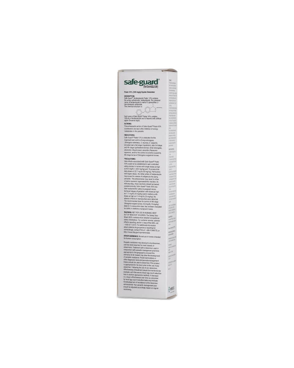 Safe-Guard Equine Fenbendazole Dewormer Paste by Merck Label
