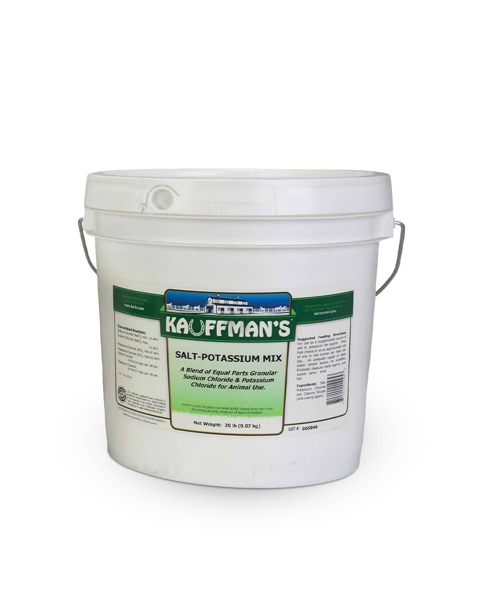 Kauffman's Salt-Potassium Mix electrolyte for horses