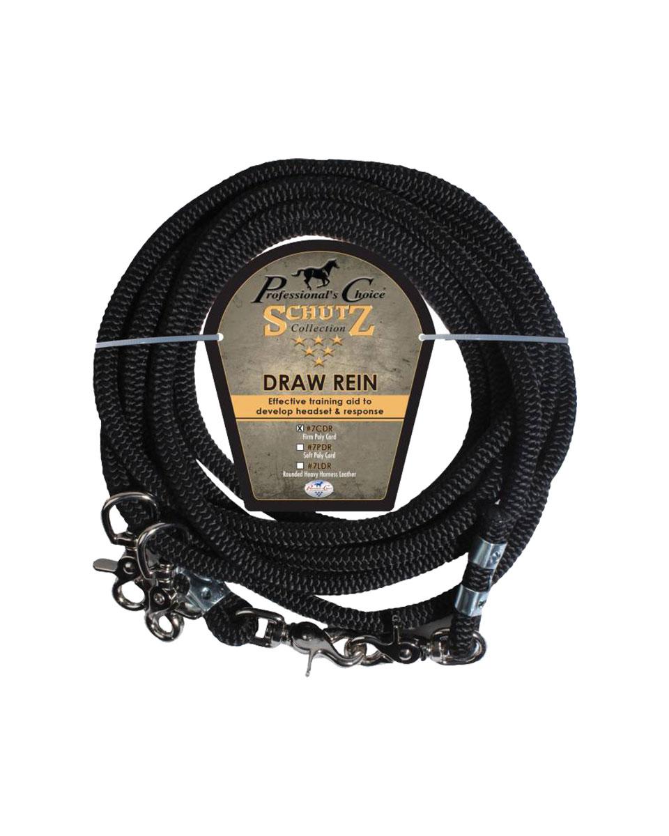Schutz Cord Rope Draw Reins Professional's Choice FarmVet