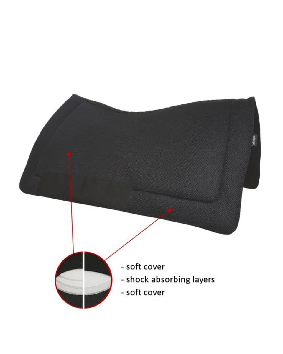 Orthopedic Western Saddle Pad Sedelogic FarmVet