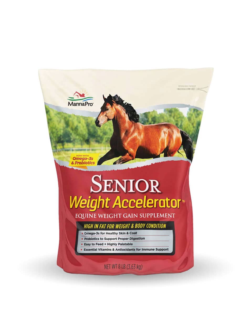 Senior Weight Accelerator Supplement for horses by MannaPro