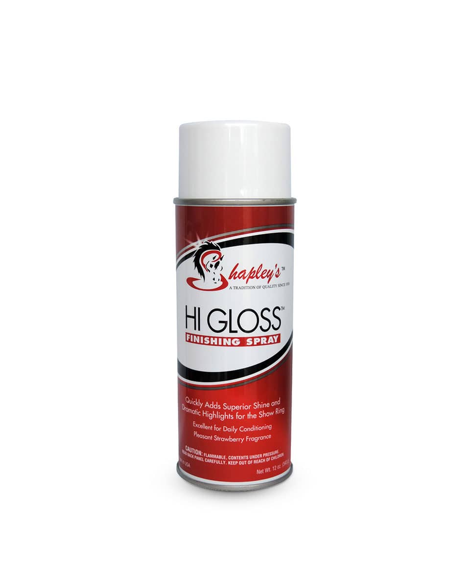 Shapley’s Hi Gloss coat spray for horses