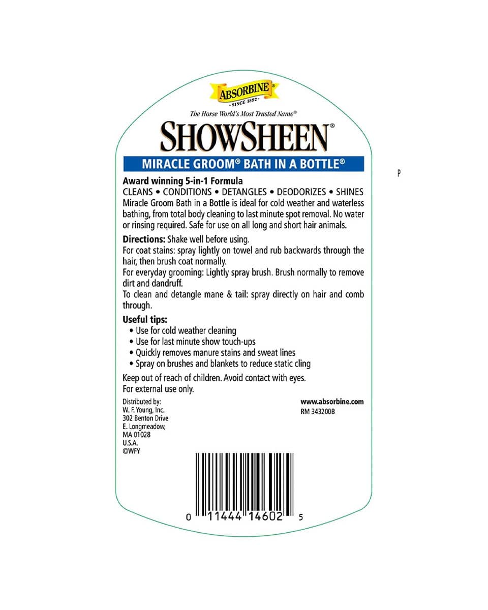 Showsheen Miracle Groom from Absorbine