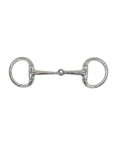 Single Joint Stainless Steel Eggbutt Bit by Jake Adams Equestrian