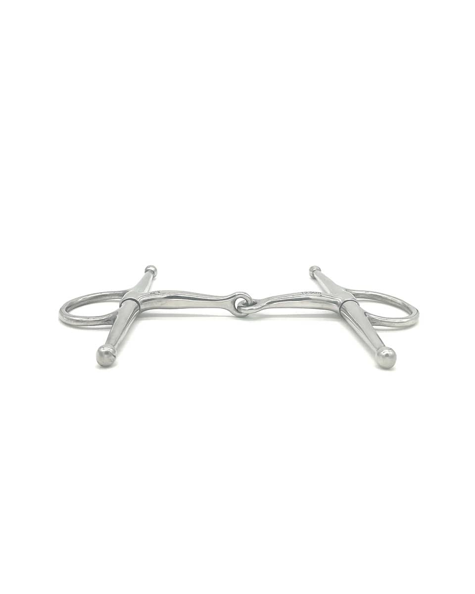 Jake Adams Equestrian Single Joint Stainless Steel Full Cheek Bit