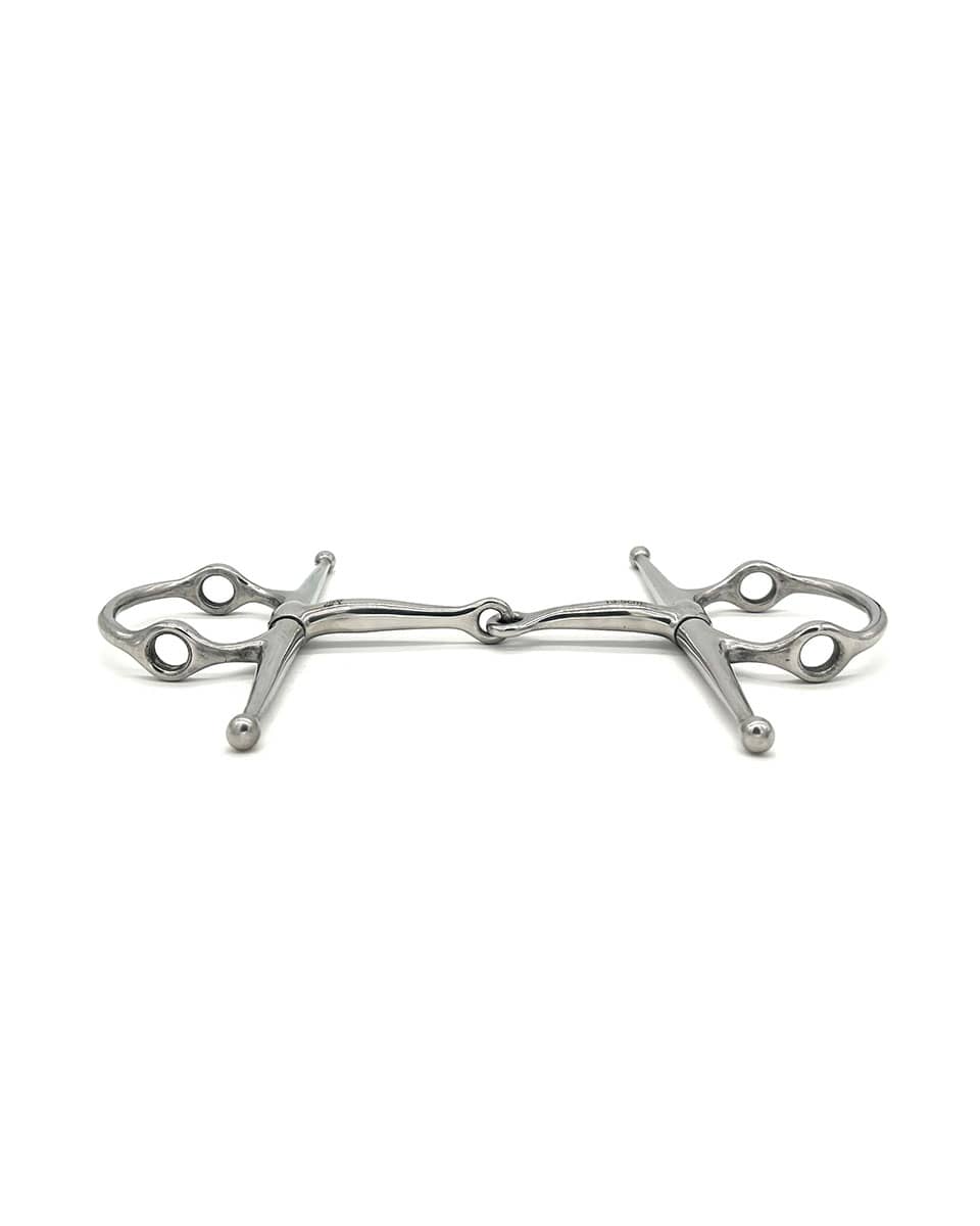 Jake Adams Equestrian Single Joint Stainless Steel Nelson Gag Bit