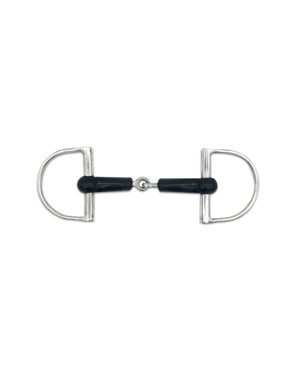 Single Joint Rubber D-Ring Bit by Jake Adams Equestrian