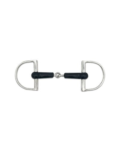 Single Joint Rubber D-Ring Bit by Jake Adams Equestrian