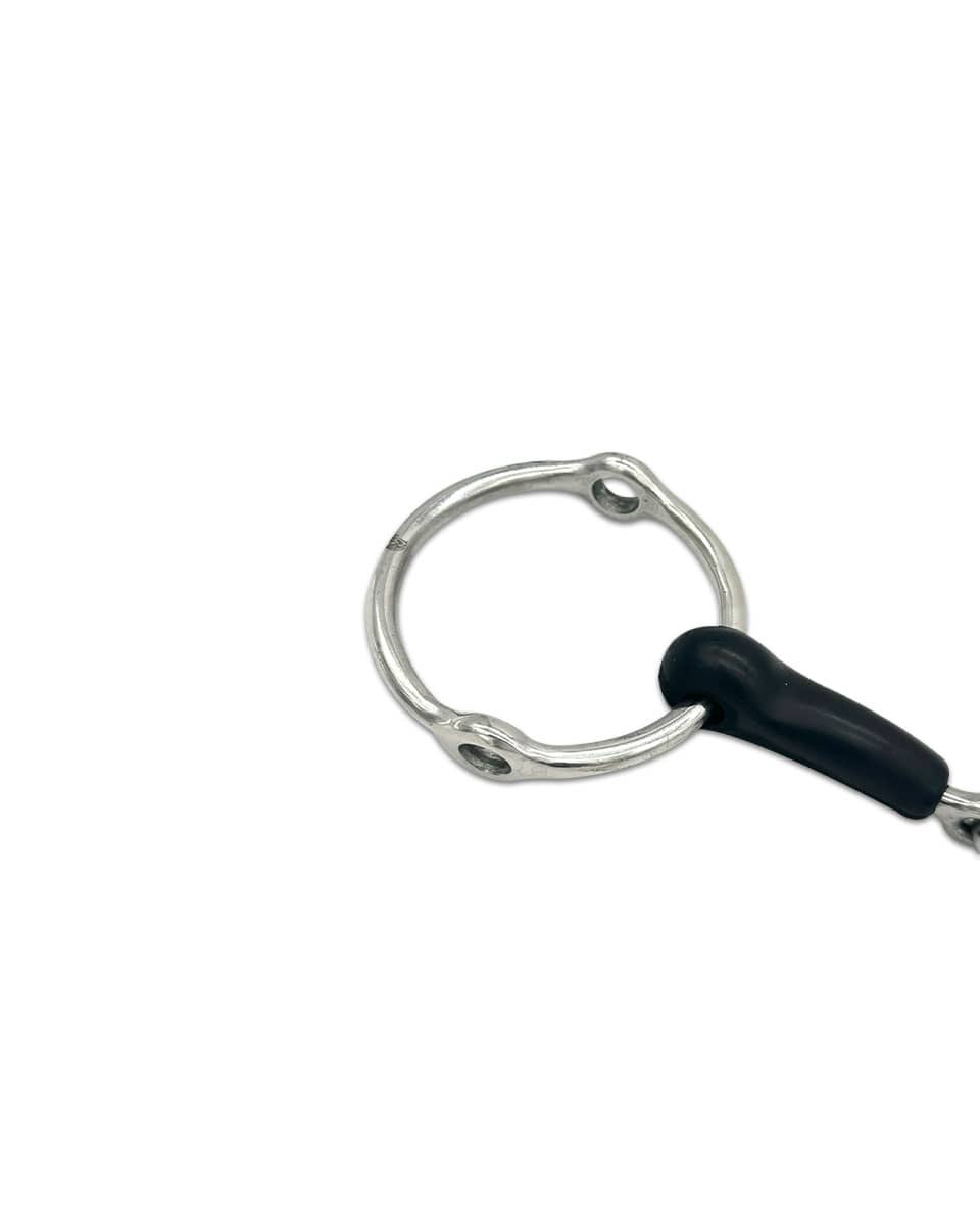 Single Joint Rubber Loose Ring Gag Bit