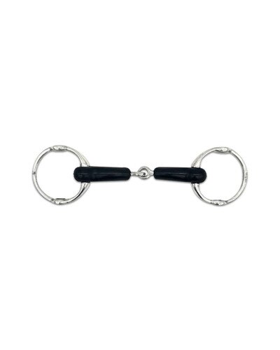 Single Joint Rubber Fixed Gag Bit by Jake Adams Equestrian