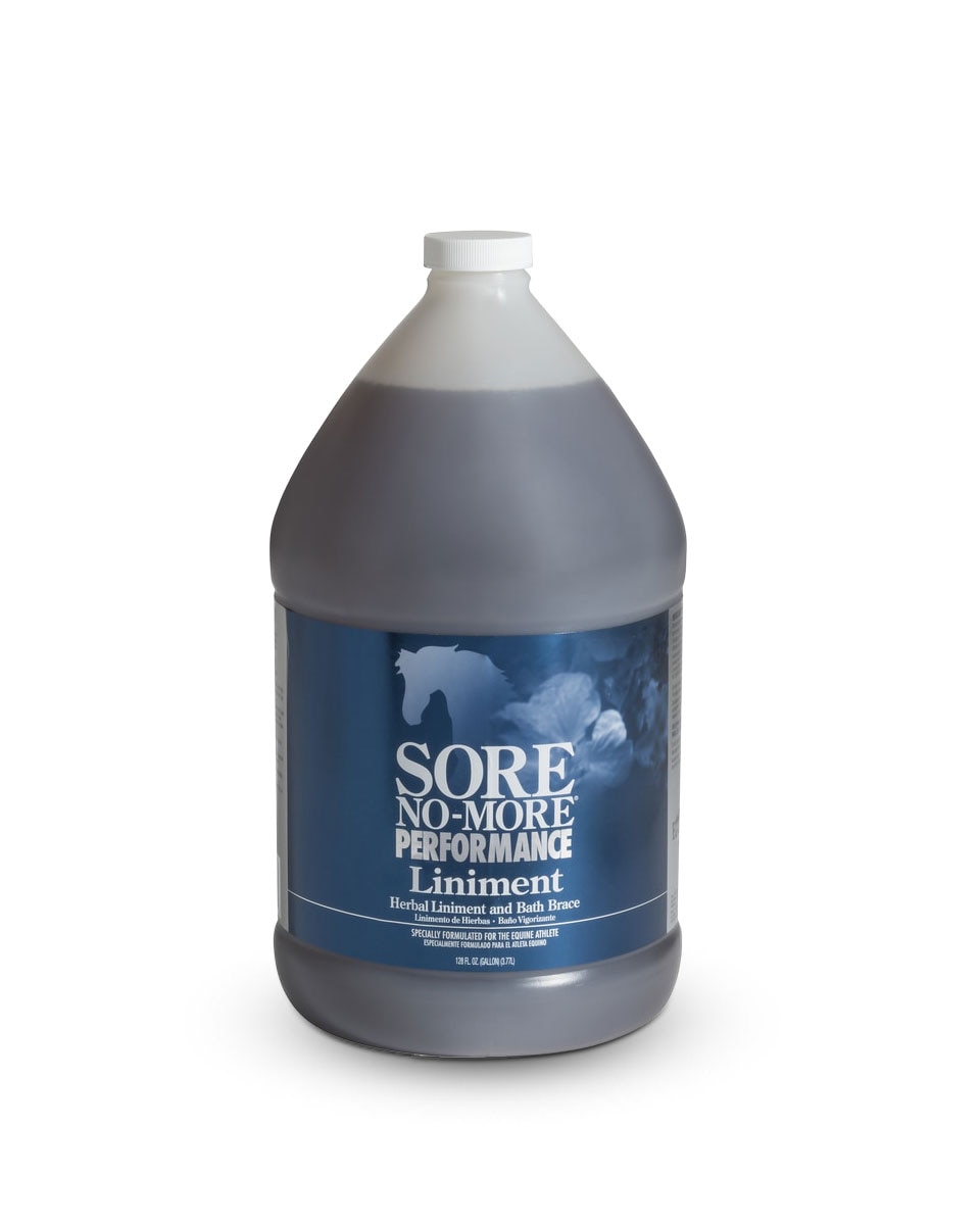 Sore No-More Liniment from Arenus - herbal liniment and bath brace for horses