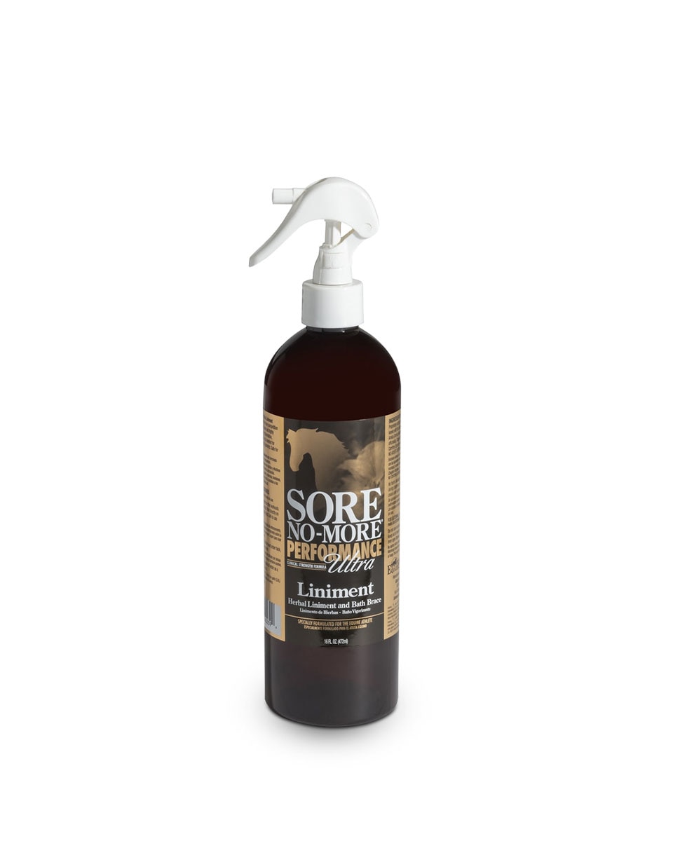 Sore No-More Performance Ultra Liniment from Arenus - herbal liniment and bath brace for horses