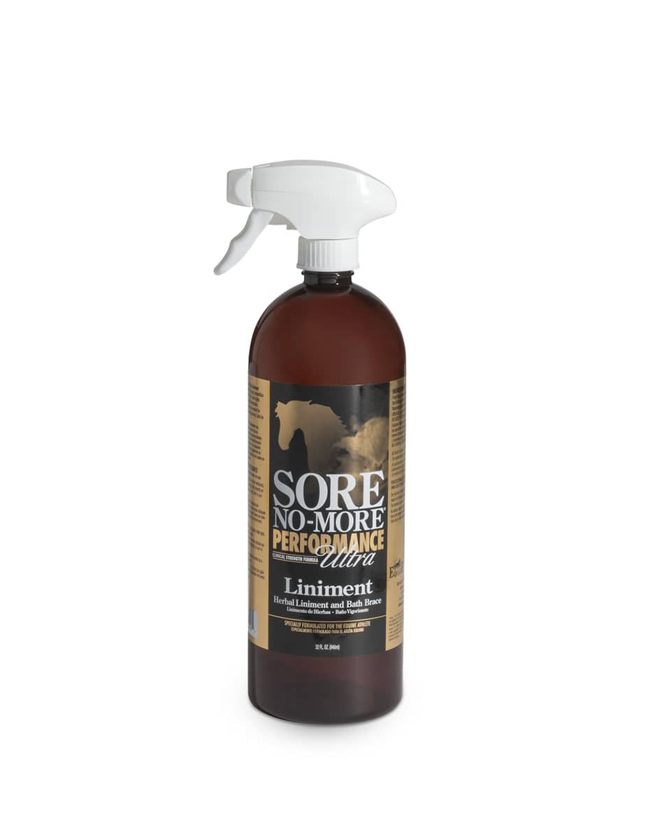 Sore No-More Performance Ultra Liniment from Arenus - herbal liniment and bath brace for horses