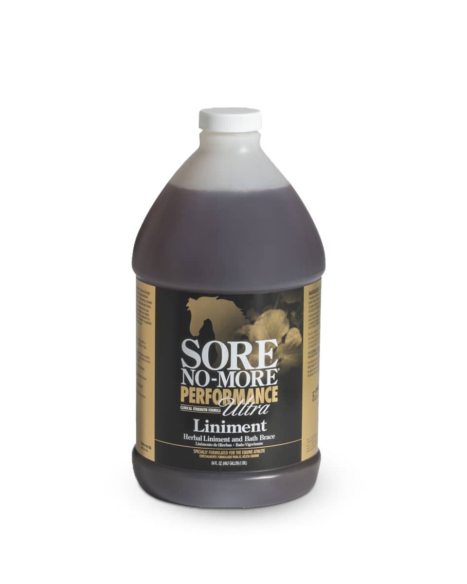 Sore No-More Performance Ultra Liniment from Arenus - herbal liniment and bath brace for horses