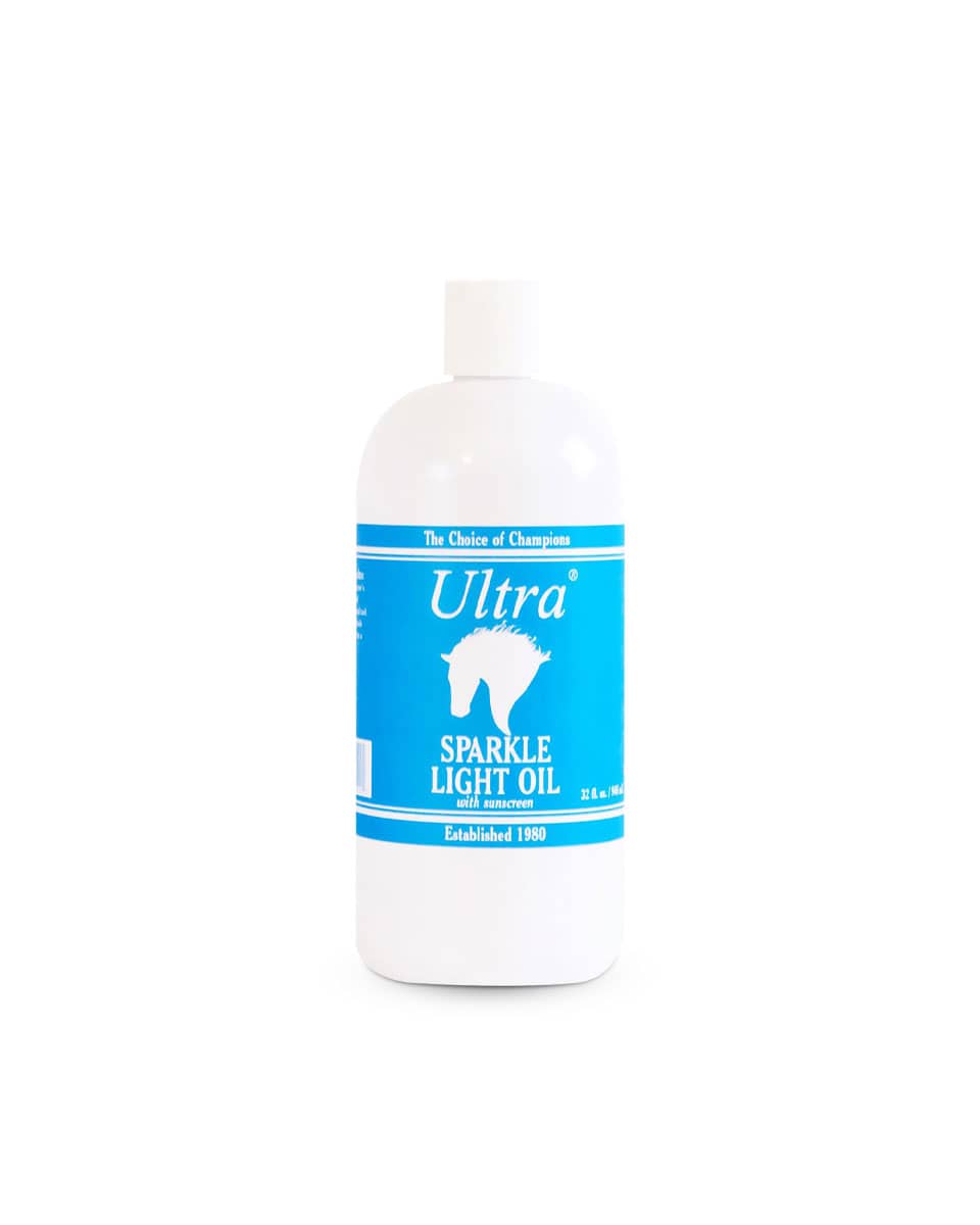 Ultra Sparkle Light Oil with Sunscreen for horses