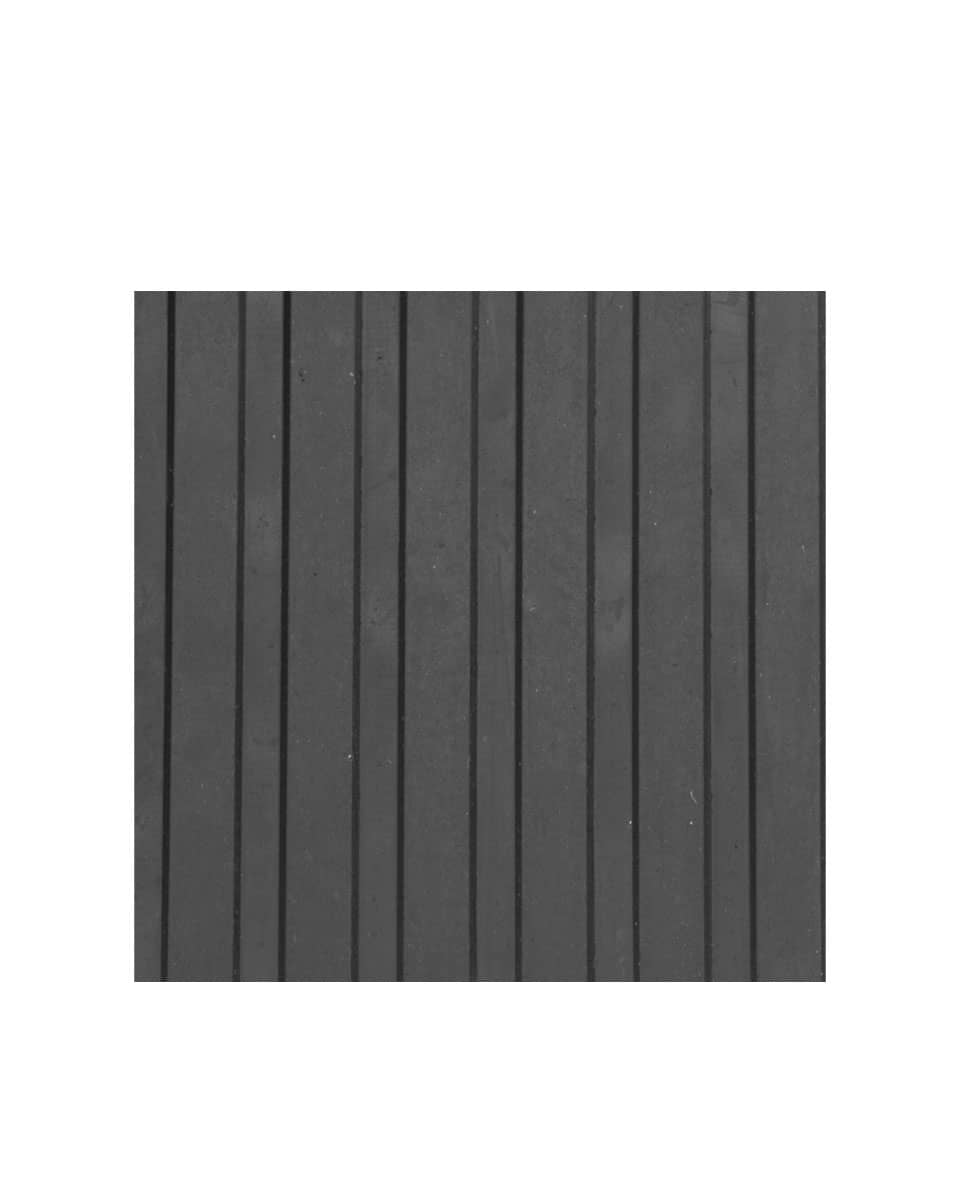 Straight Line Ribbed Rolled-Rubber Mat by Miller Manufacturing