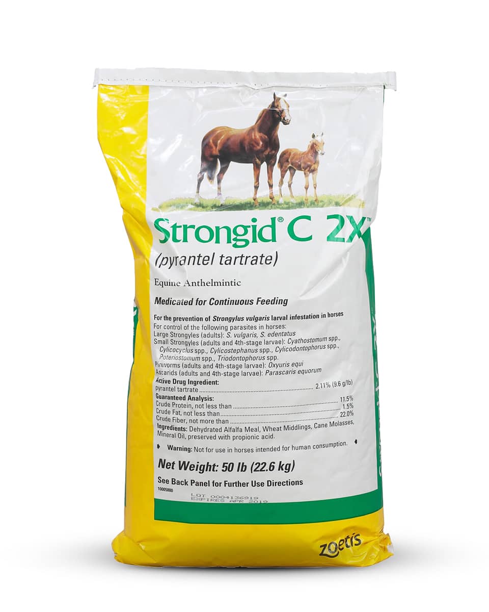 Strongid C-2X dewormer for horses